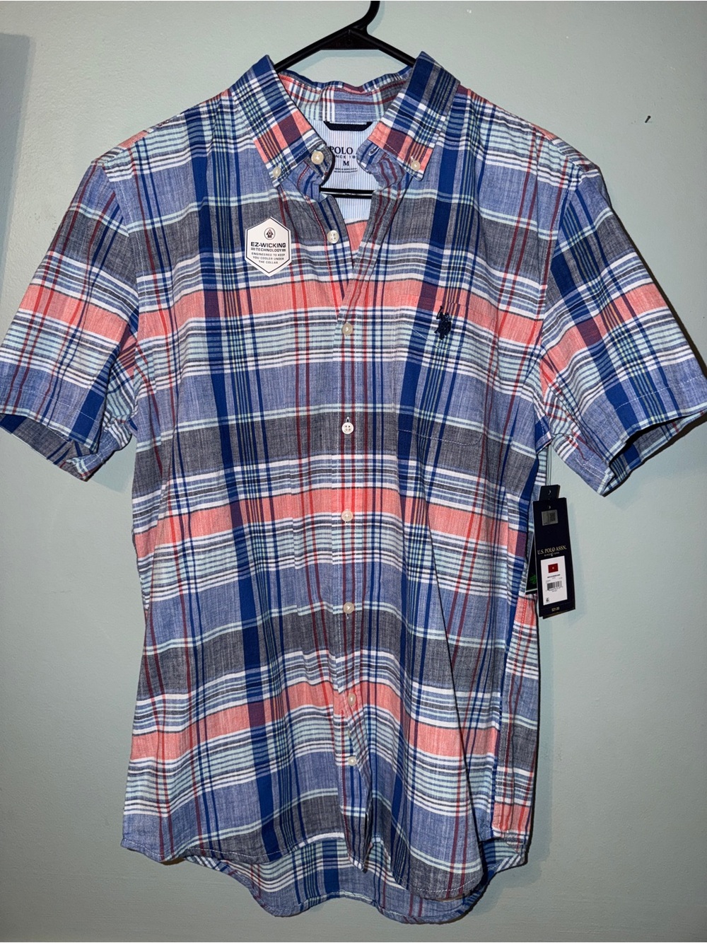 U.S. Polo Assn. by Ralph Lauren Plaid Short Sleeve Button-Down Shirt